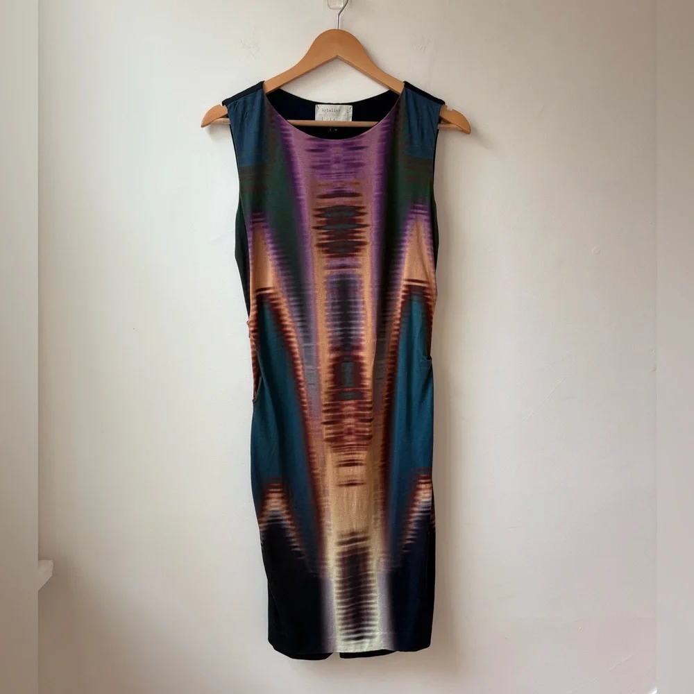 Nicole Miller Multicolor Sleeveless Dress - Picture 5 of 11